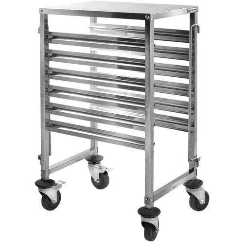 GGM Gastro Tablettwagen - für 6 Tabletts GN 1/1 Zilver