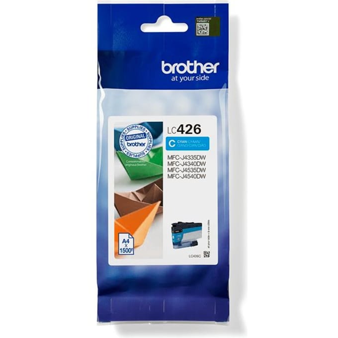 Originele Brother inktcartridge LC-426C, enkele verpakking, cyaan