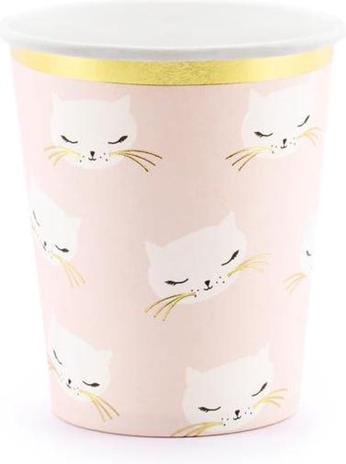"""Cups Cat, 200ml (1 zakje met 6 stuks)"""