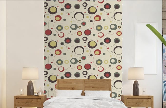 Behang - Fotobehang Cirkel - Lijn - Design - Breedte 140 cm x hoogte 220 cm