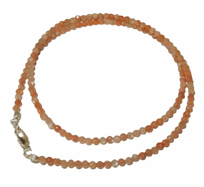 Natuurlijk Zonnesteen Facet Collier