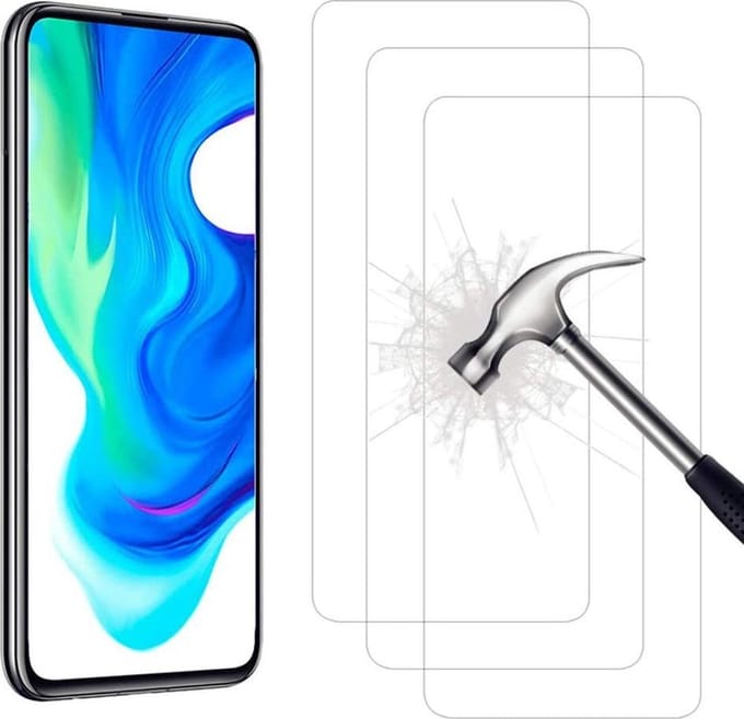 Screenprotector Glas - Tempered Glass Screen Protector Geschikt voor: Xiaomi Poco F2 Pro - 3x