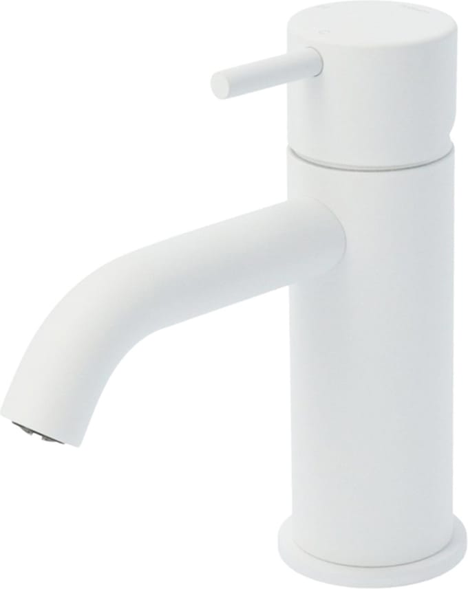 Hotbath Cobber CB003C wastafelkraan laag mat wit