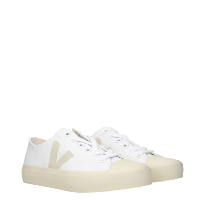 Veja Witte Stoffen Lage Sneakers