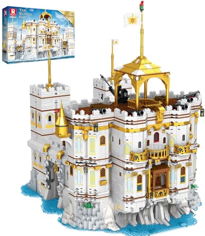 Kasteel Bouwset - Middeleeuws Model - Creatief Bouwen - 3752 Onderdelen - 13 x 29 x 11 cm - Multicolor