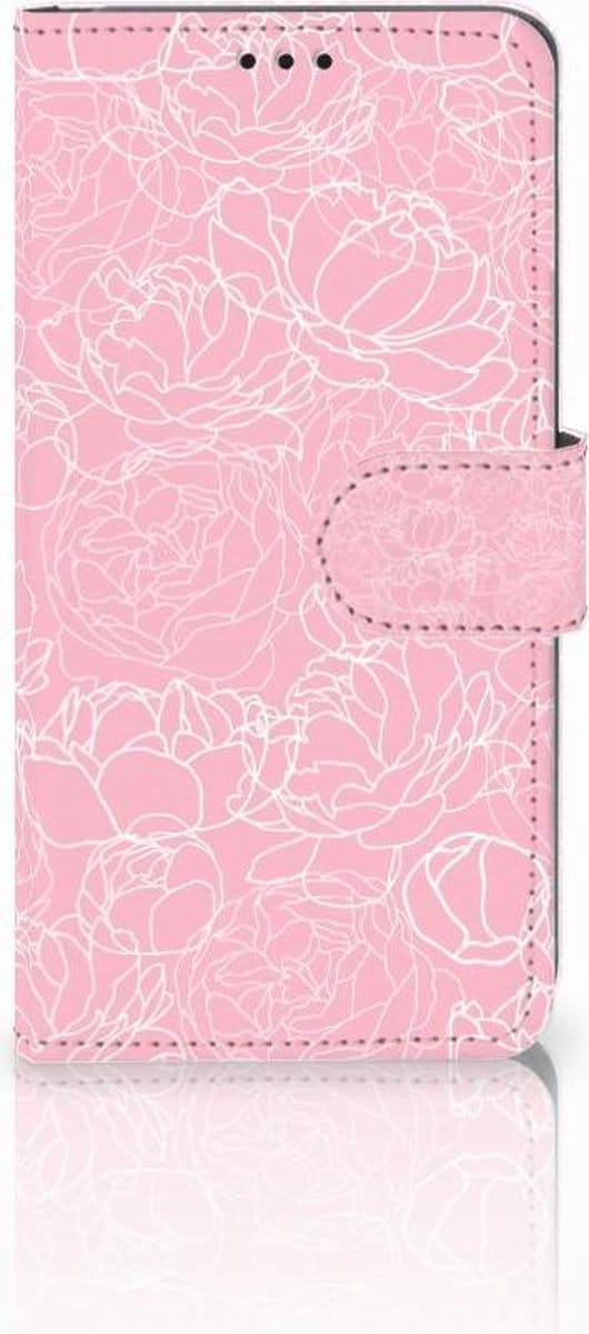 Samsung Galaxy S10 Hoesje White Flowers