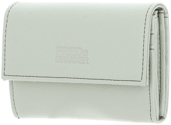 FREDsBRUDER Leren Portemonnee Bestie Wallet With Lock Light Matcha green Mintgroen
