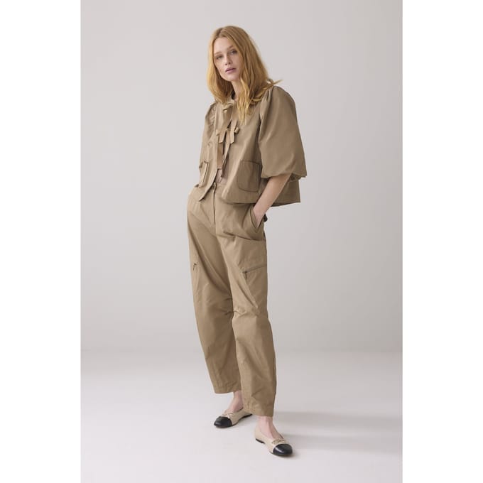 Summum Woman Blouse Taft Khaki Taglia: 38 | Giacche Outlet | Donna | Marrone
