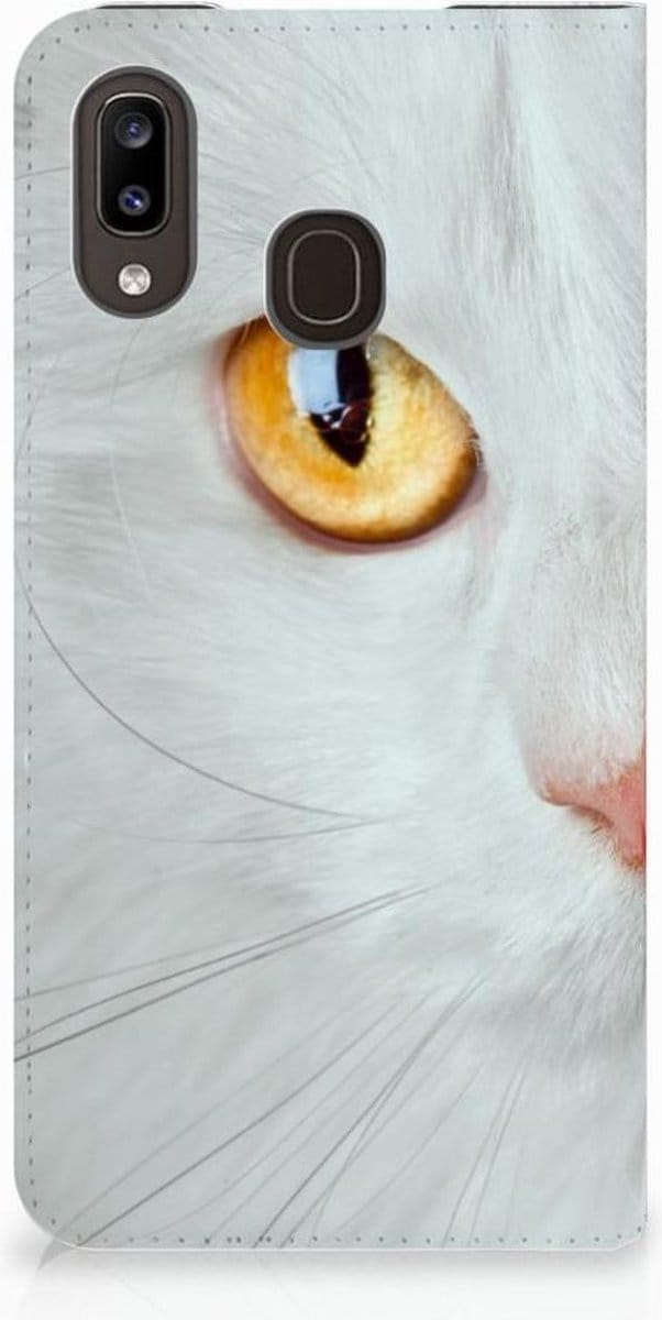 Samsung Galaxy A30 Hoesje maken Witte Kat