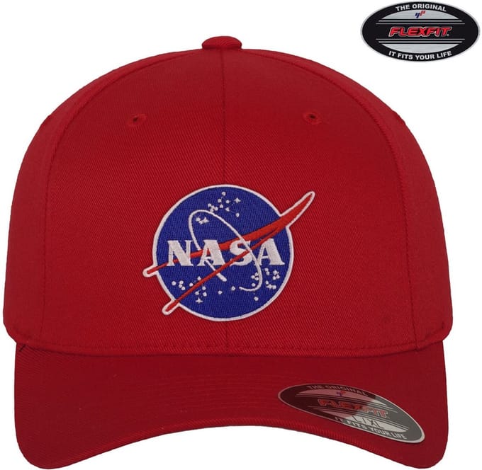NASA Insignia- Flexfit -pet, rood