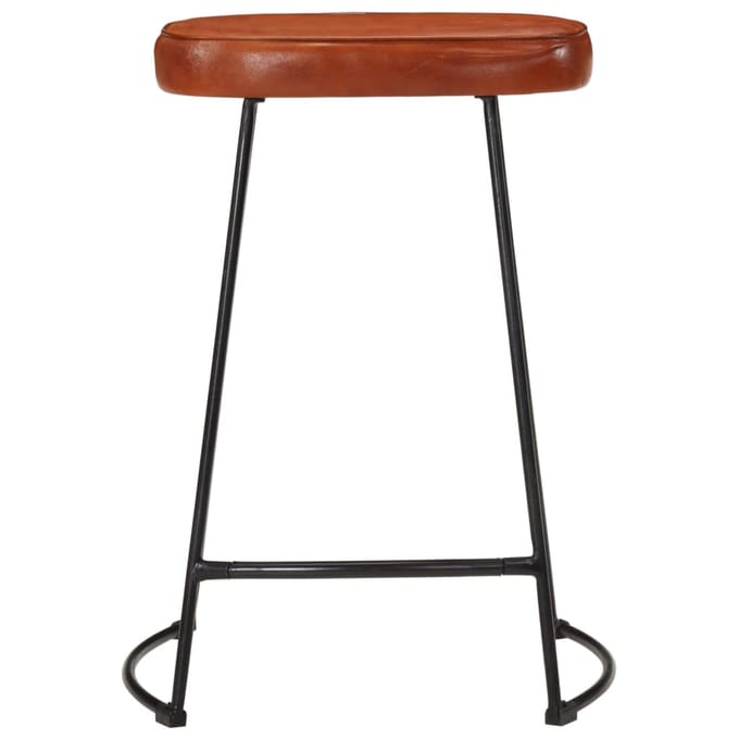 vidaXL - Barkrukken - 2 - st - 41x29x62 - cm - donkerbruin