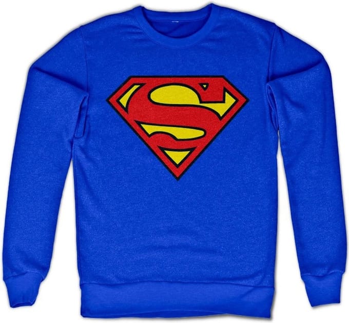 DC Comics Superman Sweater/trui -M- Shield Blauw