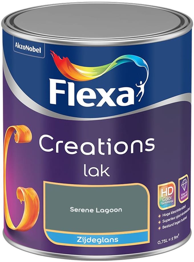 Flexa - Creations Lak Zijdeglans - Serene Lagoon - Mengverf - 750 Ml