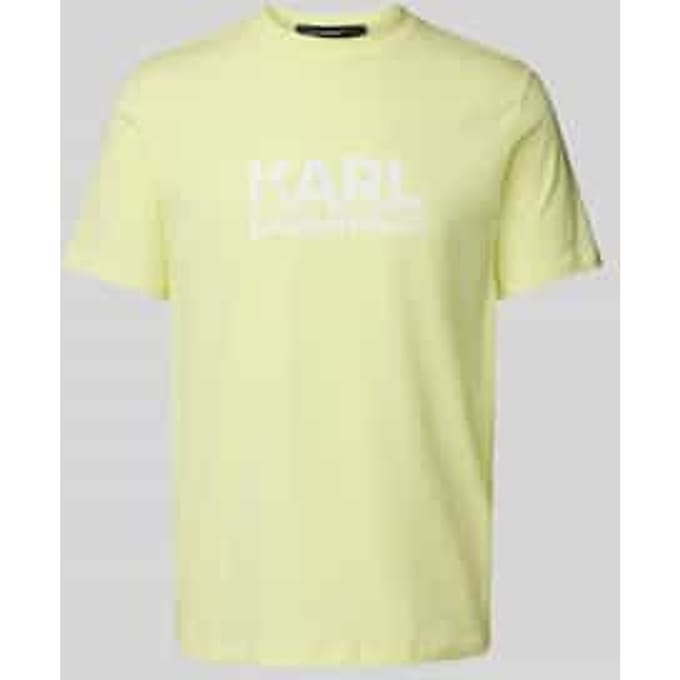 T-shirt met labelprint