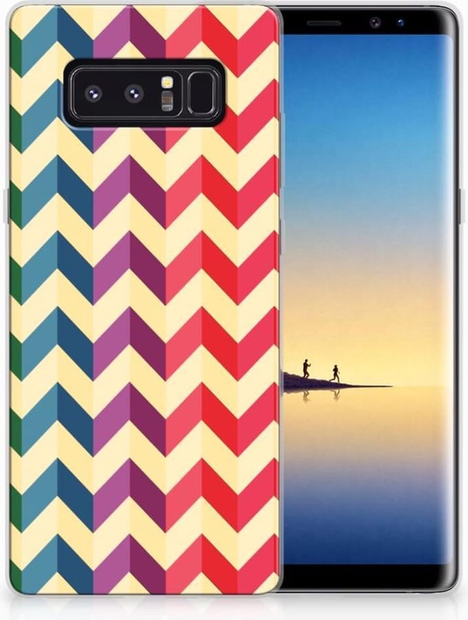 Samsung Galaxy Note 8 TPU bumper Zigzag Multi Color