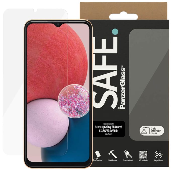PanzerGlass Screenprotector geschikt voor Samsung Galaxy A13 (5G) / A04s