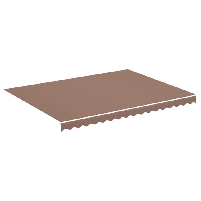 vidaXL - Vervangingsdoek - voor - luifel - 400x300 - cm - polyester - bruin