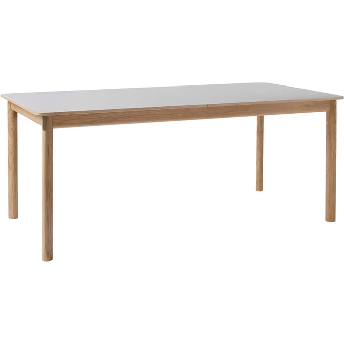 &Tradition Patch Eettafel - Eiken wit geolied/Fenix Beige Arizona - 180 x 90 cm