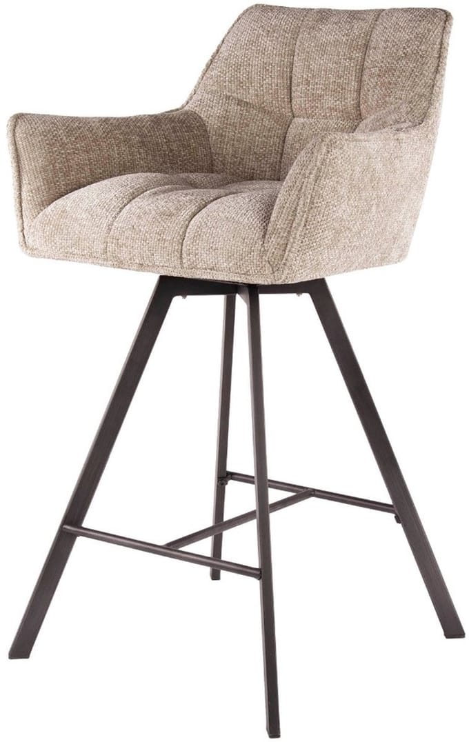 Fraaai - Ramon draaibare barstoel - 69 cm - geweven - zand