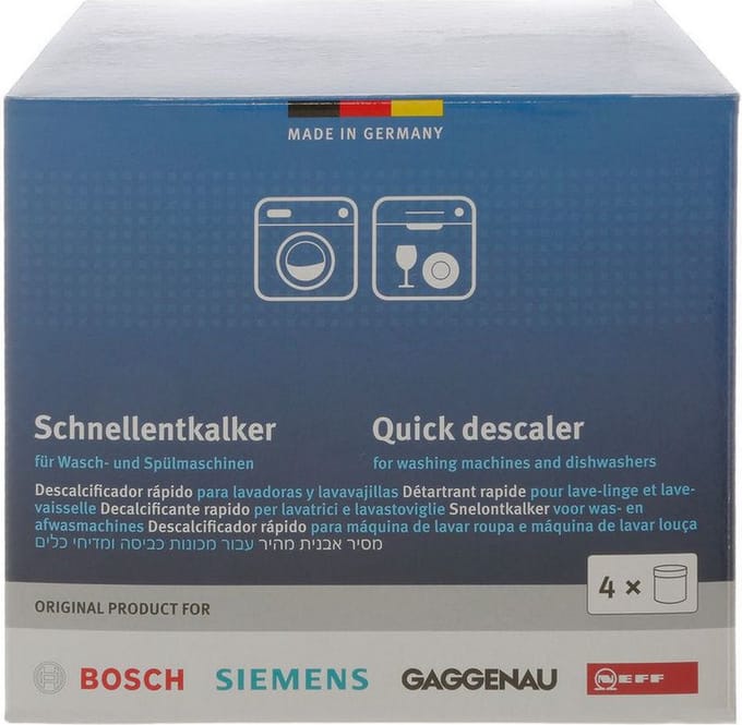 Bosch / Siemens Wasmachine Vaatwasser ontkalker - 4 stuks 250 gram