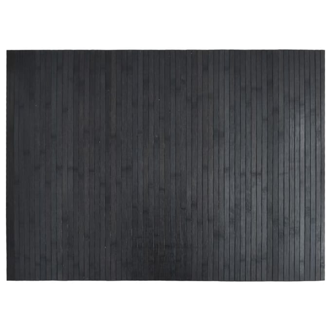 vidaXL - Vloerkleed - rechthoekig - 70x100 - cm - bamboe - grijs