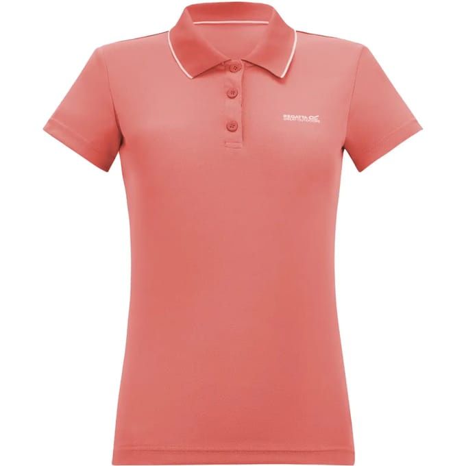 Dames Maverick V Polo met logo en V-vormige uiteinden