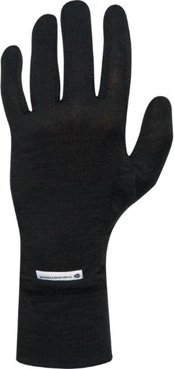 Merinowol Liner Handschoenen - Zwart