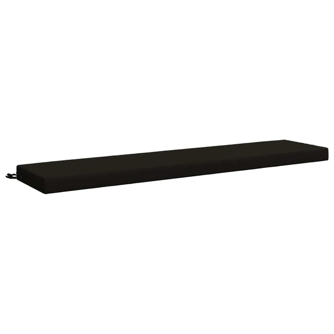 vidaXL - Bankkussen - SOEST - 100% - Polyester - Zwart - 170 - x - 40 - x - 8 - cm