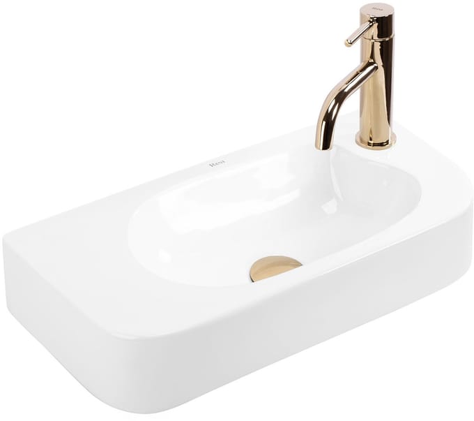 Rea Wastafel Odetta - Rechthoek - Wit - 51X25X11,5Cm