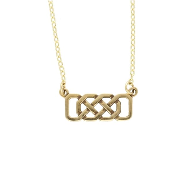 Bronzen Josephine-knoopketting(BZP1001)