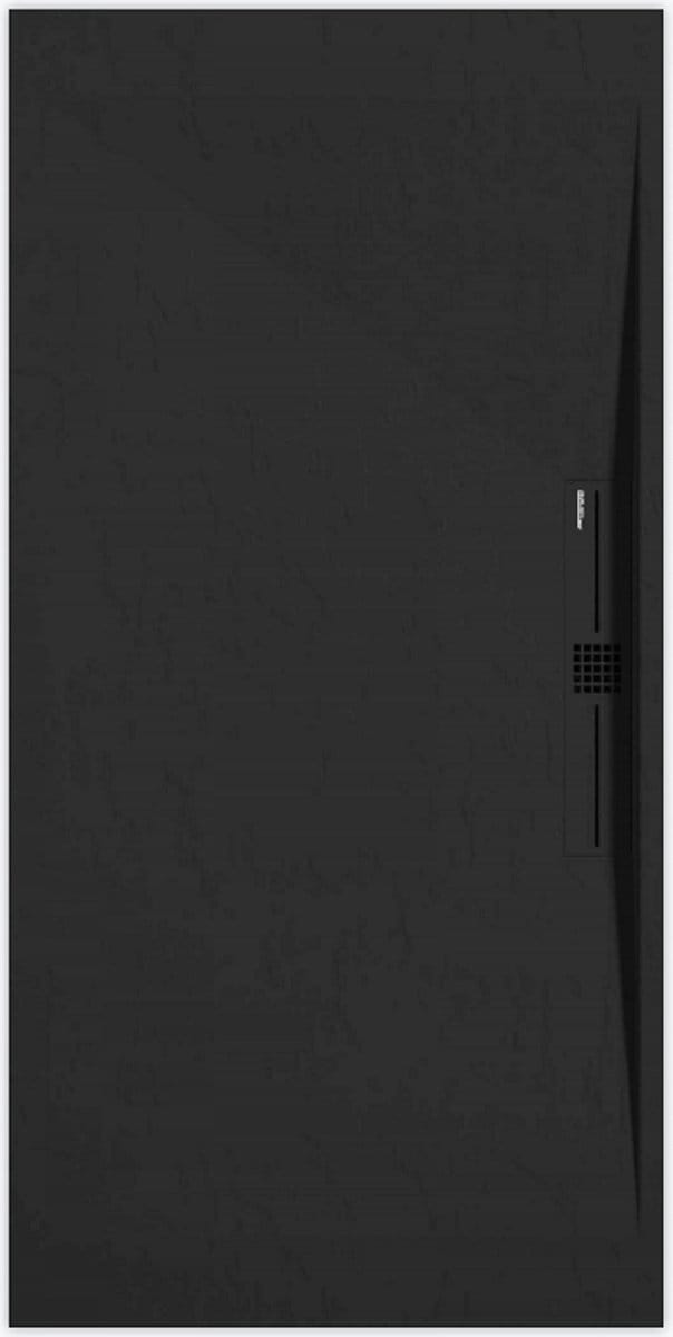 Sanifun douchebak Stone Side Black Slate 1600 x 900 P