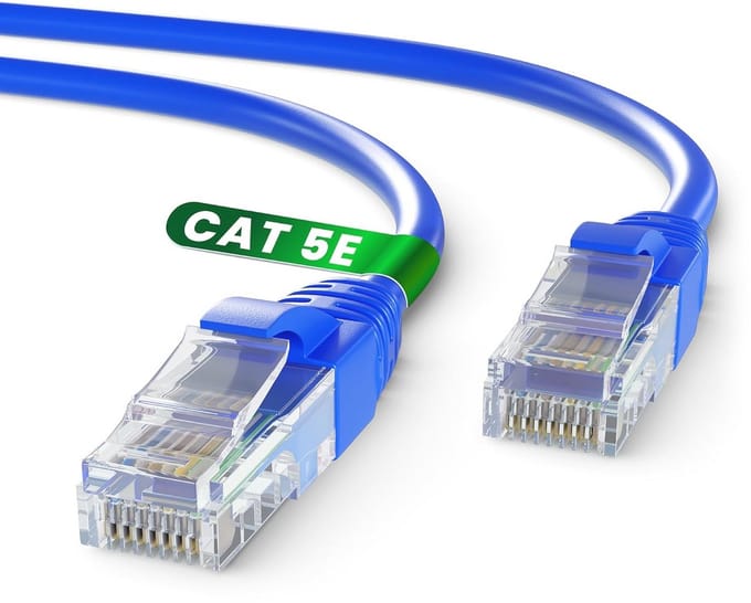 Cat5E Ethernet Kabel 5m - Snelle LAN Netwerkverbinding met RJ45 Connector