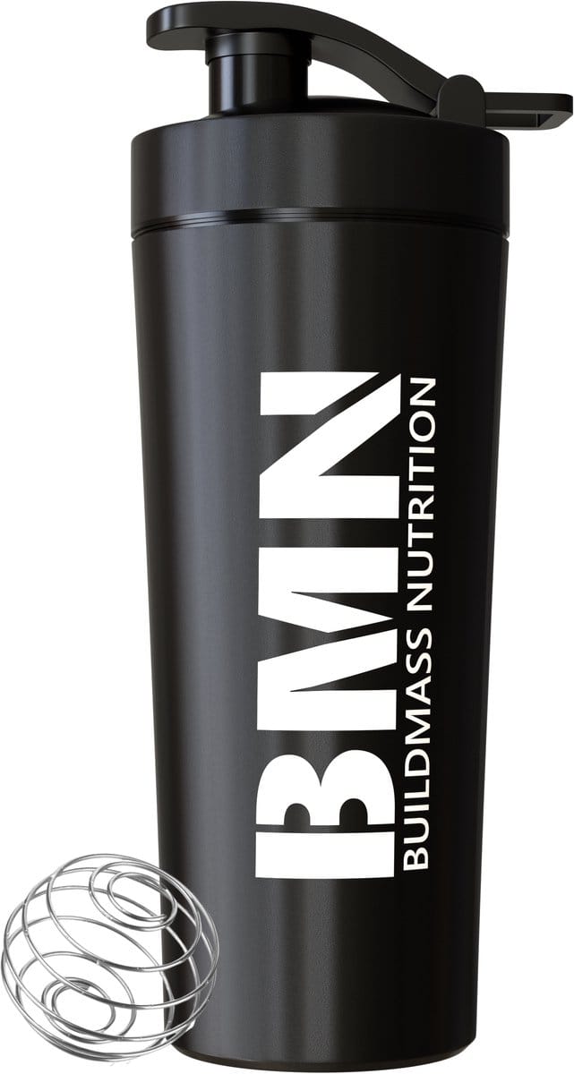 BMN® Premium RVS Shakebeker – Eiwit & Proteïne Shaker - Shakebekers – BPA Vrij – 740 ML – Zwart