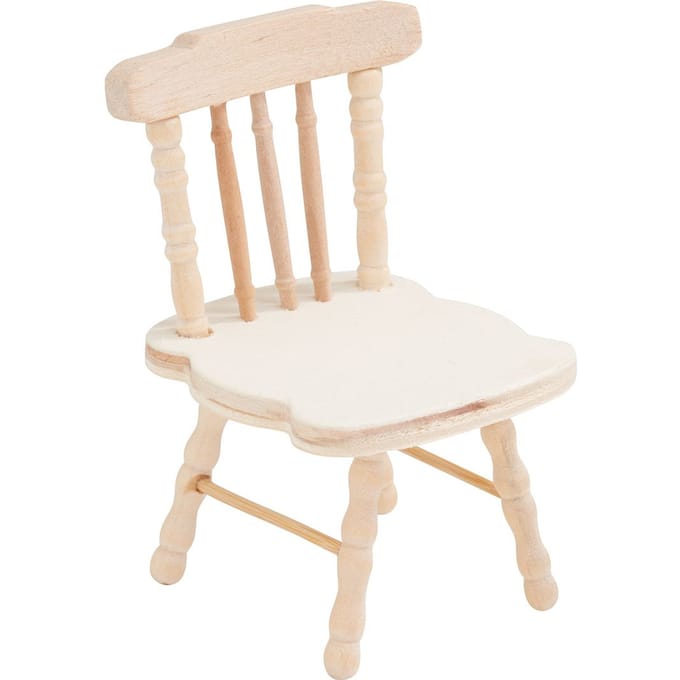 VBS Miniatuur houten stoel