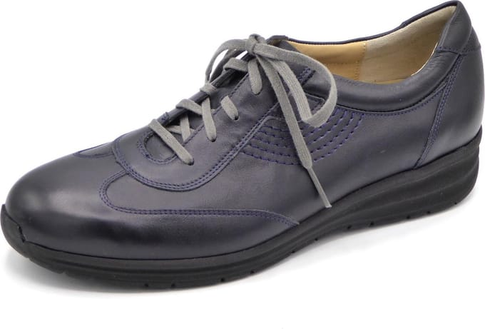 Durea Dames Veterschoen - 6127-472-4008 Blauw - Wijdte E - Maat 4 (37)