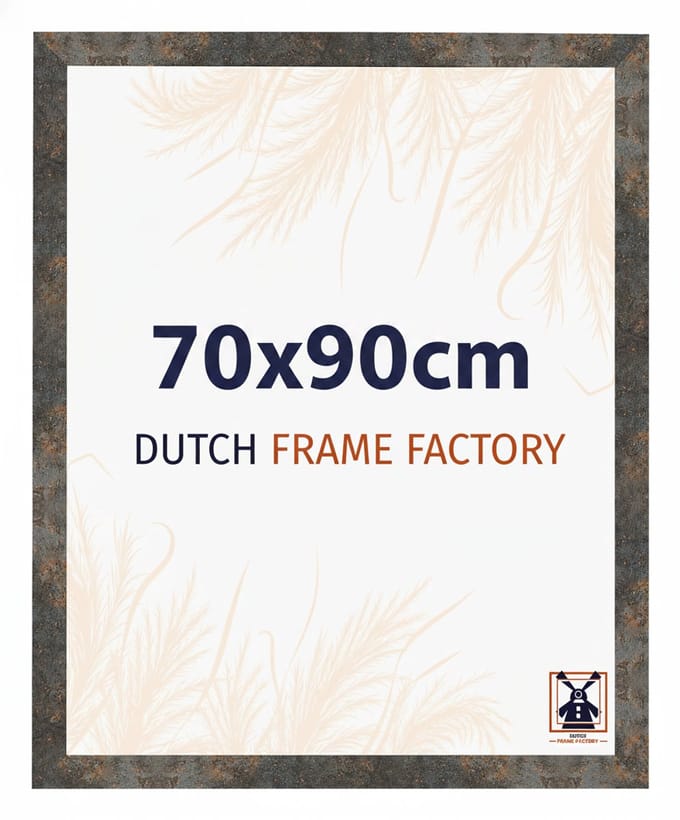 Fotolijst 70x90 cm - MDF - Geoxideerd Metaal - Benno