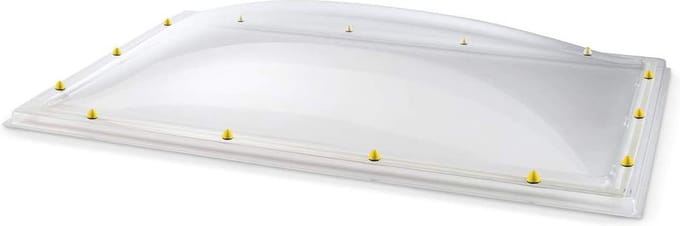 Skylux acrylaat lichtkoepel 5-wandig - helder 1000 x 2000 mm