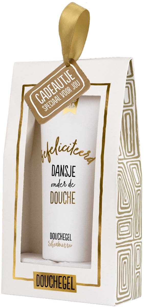 100%LEUK - Douchegel in cadeauverpakking - Gefeliciteerd