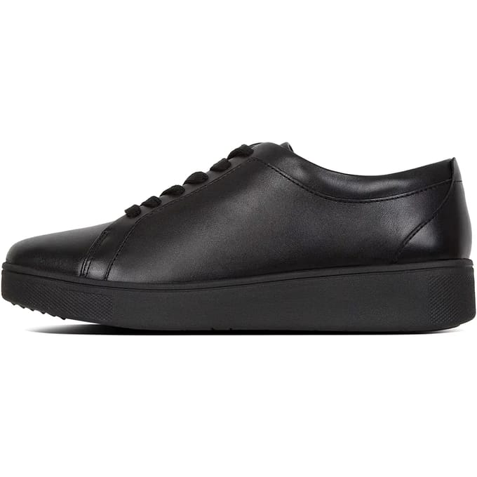 FitFlop Rally sneakers leather ZWART - Maat 36