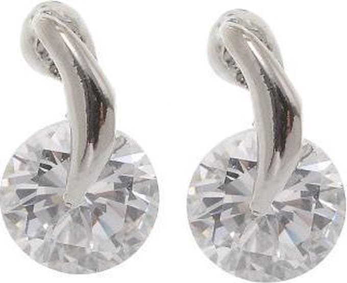 Behave - Oorbellen met zirconia - minimalistisch dagelijks accent
