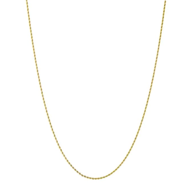 Bijoutheek Collier Basis Lang Gedraaid 90cm 2mm Goud