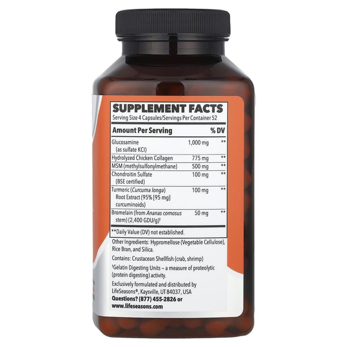 LifeSeasons, Thérapeutique, Mobili-T® Soutien Articulaire, 208 Capsules Végétales