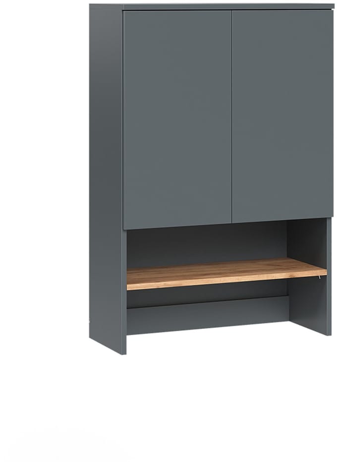 Vicco Viktor Wasmachinekast – 68 x 100.4 cm Antraciet/gouden eik