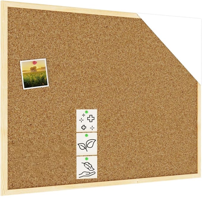 MKSS® Prikbord Kurk - Zelfklevend - 80x60