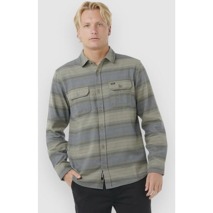 Rip Curl Line Up Flannel Shirt groen