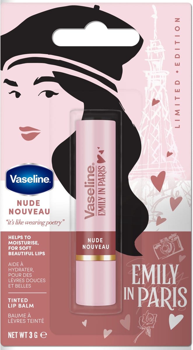 Emily In Paris Limited Edition Lip Balm Parisian Pink 3 g – Lip Balm, Moisturizing, For Women, Parisian Pink, Suitable For Daily Lip Care