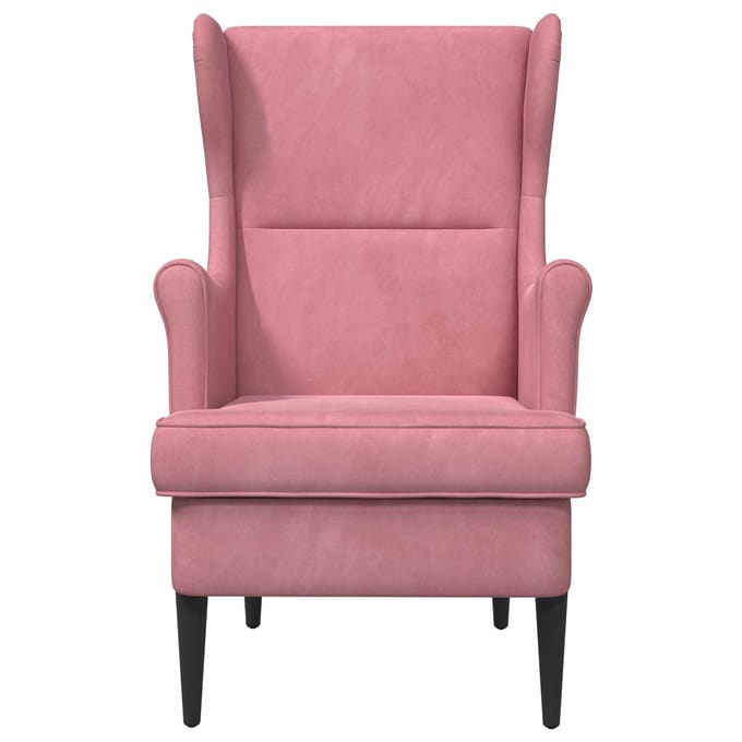 vidaXL - Fauteuil - Roze - Fluweel