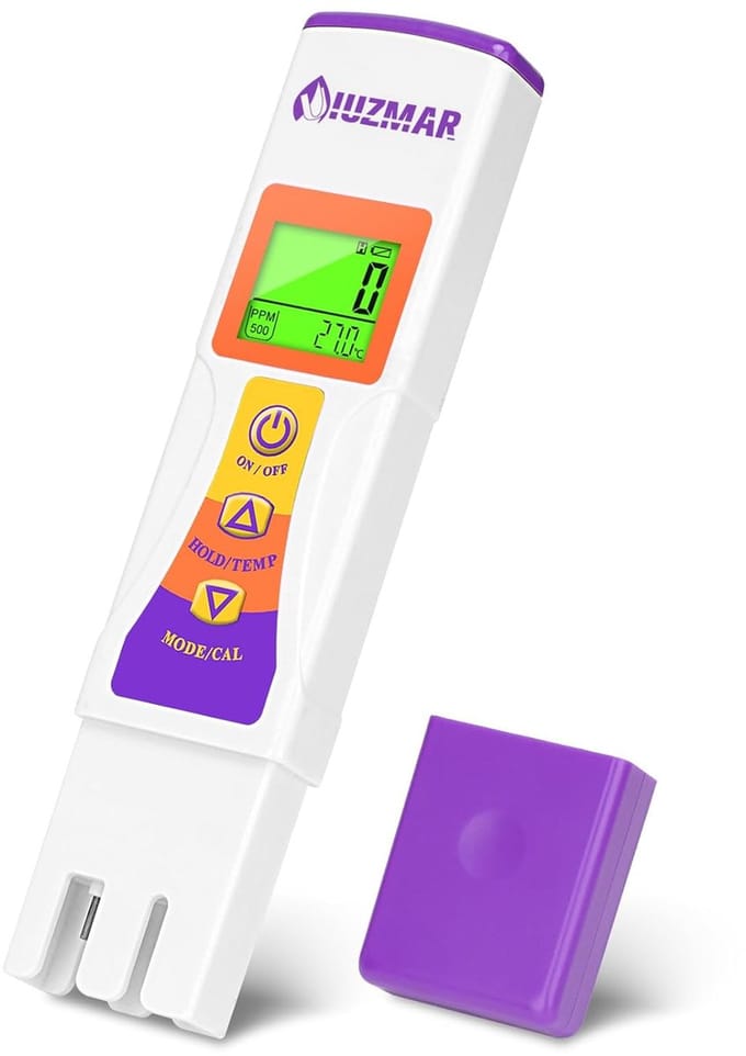 Digitale Waterkwaliteitstester - TDS Meter voor Drinkwater, 3-in-1 PPM-EC-Temperatuurmeter met LCD-Display