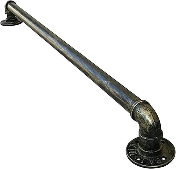 Trap leuning - Steun railing - Veilig traplopen - Smeedijzeren design - 250cm lengte - Brons