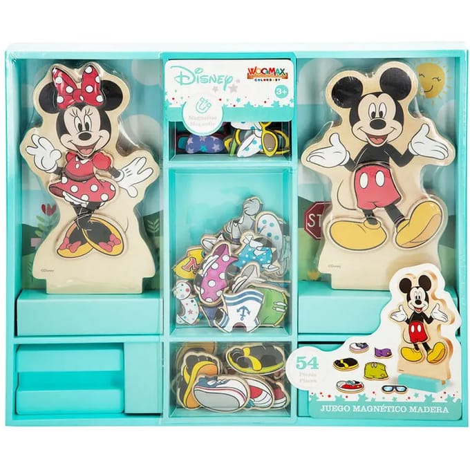 Houten Magnetisch Spelset Woomax Disney Minnie (x54)